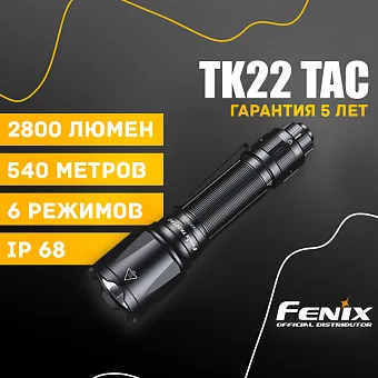 Подствольный фонарь Fenix TK22 TAC