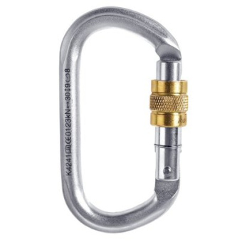 Карабин стальной Oval Steel Screw Lock