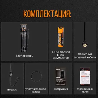 Ручной фонарь Fenix E30R