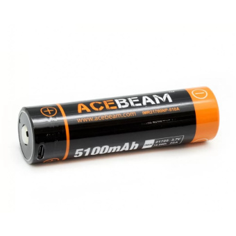 Аккумулятор Acebeam 21700 3,7 В 5100 mAh USB