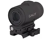 Увеличитель Gaut Garnet 3x18, откидной, быстросъёмный кронштейн, Picatinny