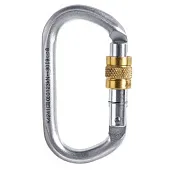 Карабин стальной Oval Steel Screw Lock