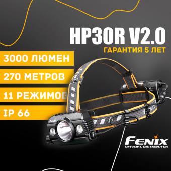 Налобный фонарь Fenix HP30R V2.0