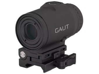Увеличитель Gaut Garnet 3x18, откидной, быстросъёмный кронштейн, Picatinny