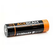 Аккумулятор Acebeam 21700 3,7 В 5100 mAh USB